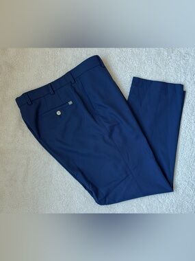 Peter Millar EB66 Performance Navy Tailored Pants Size 35